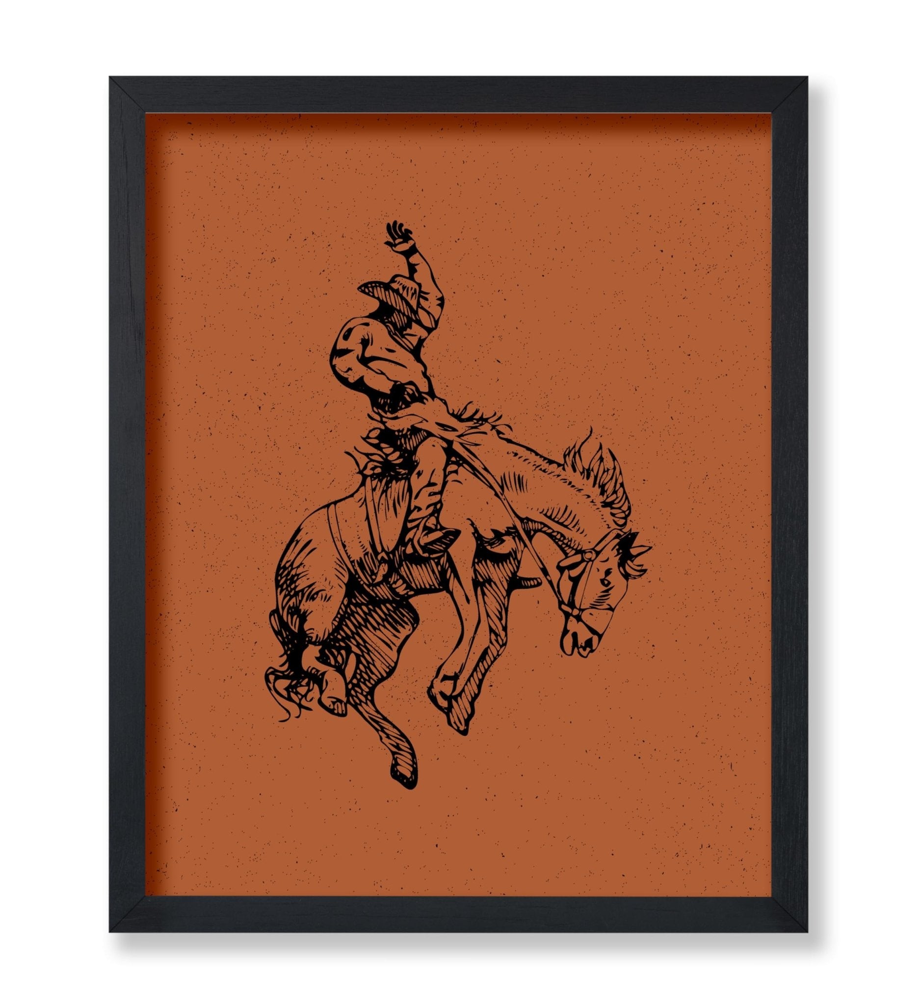 Brown Cowboy Horseback