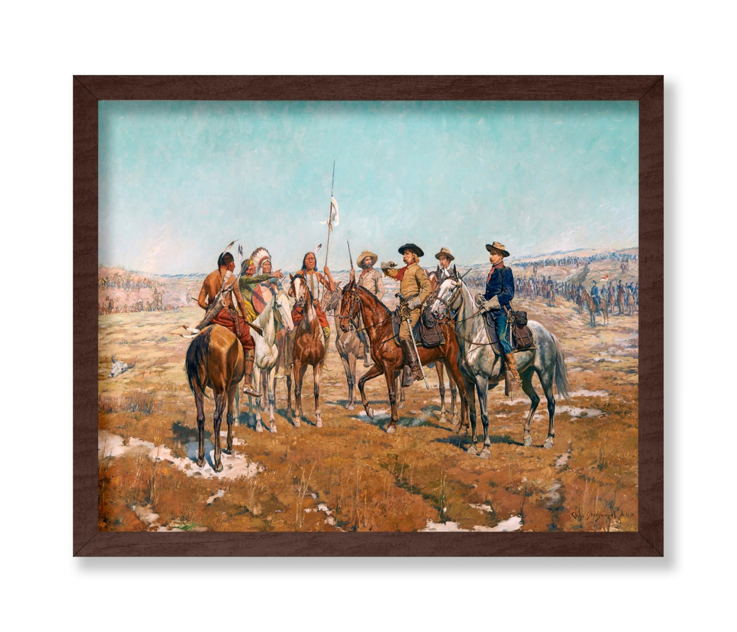 Charles Schreyvogel - Custer's Demand