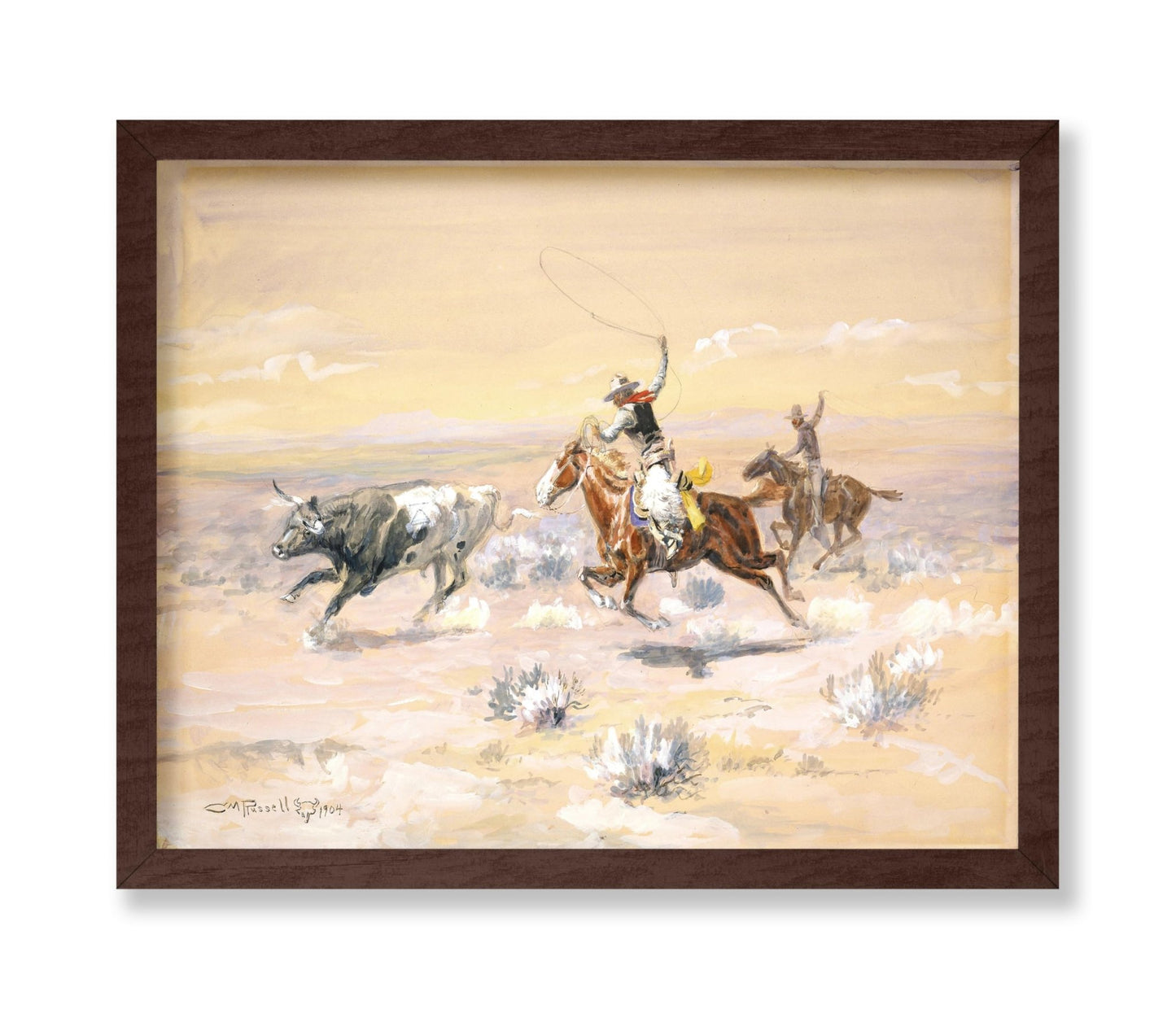 Charles Marion Russell - Cowboys From The Bar Triangle