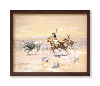 Charles Marion Russell - Cowboys From The Bar Triangle