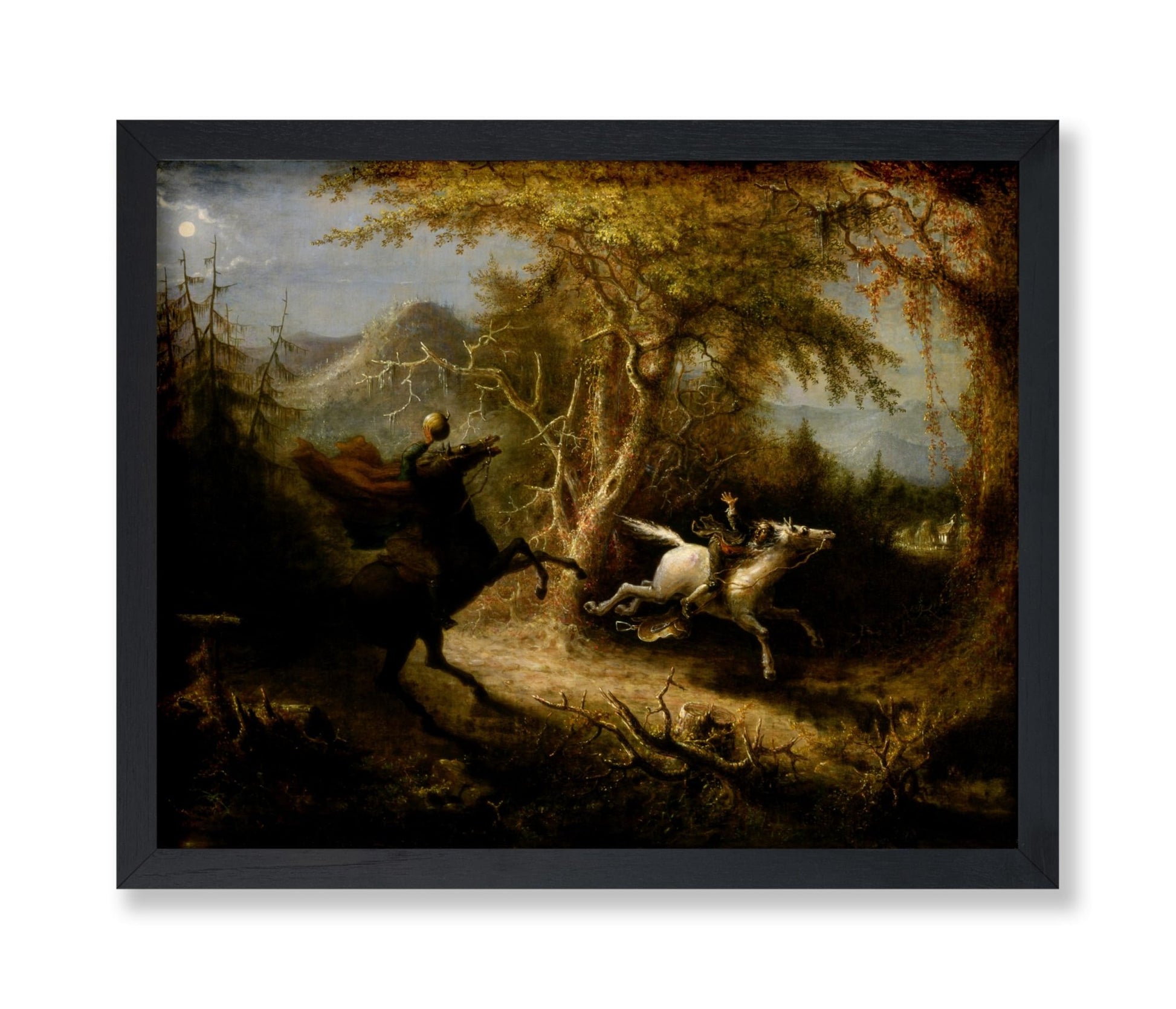 The Headless Horseman Pursuing Ichabod Crane