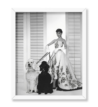 Audrey With Poodles
