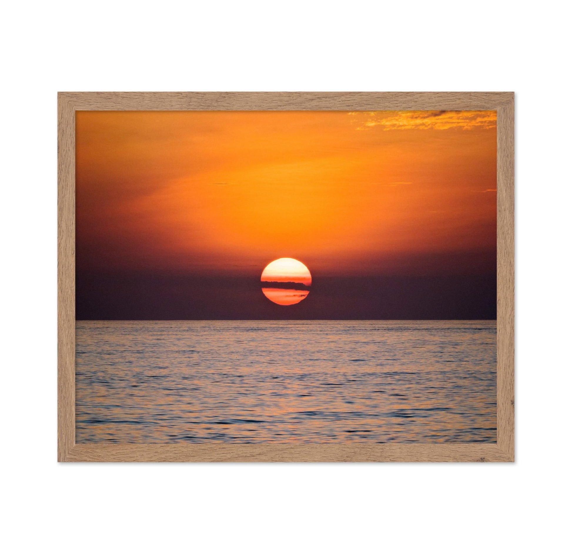 Sun Setting Over Ocean