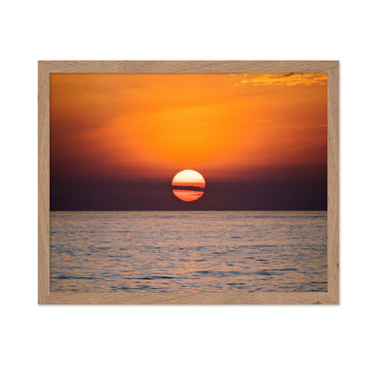 Sun Setting Over Ocean