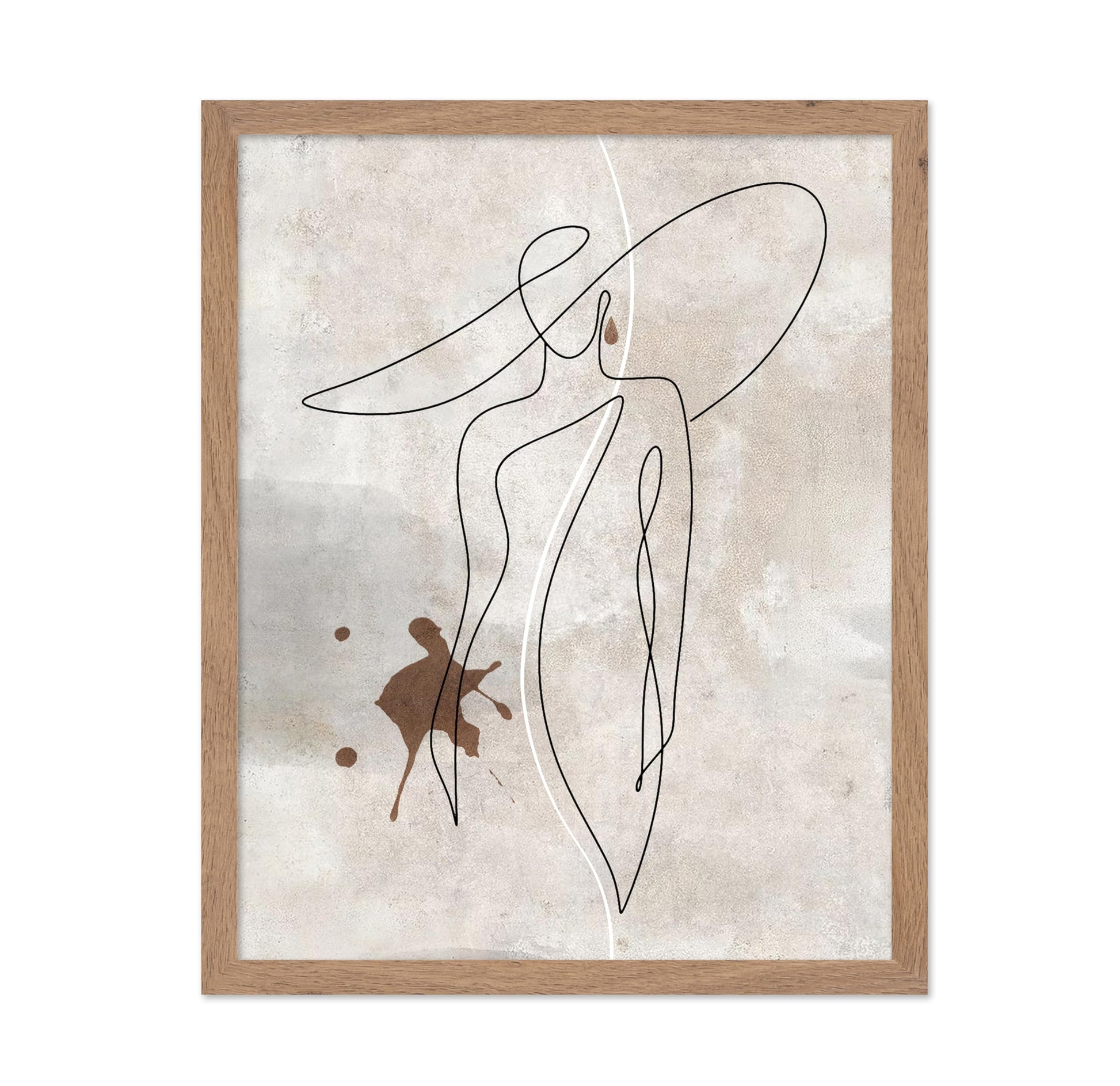 Elegant Woman Line Art