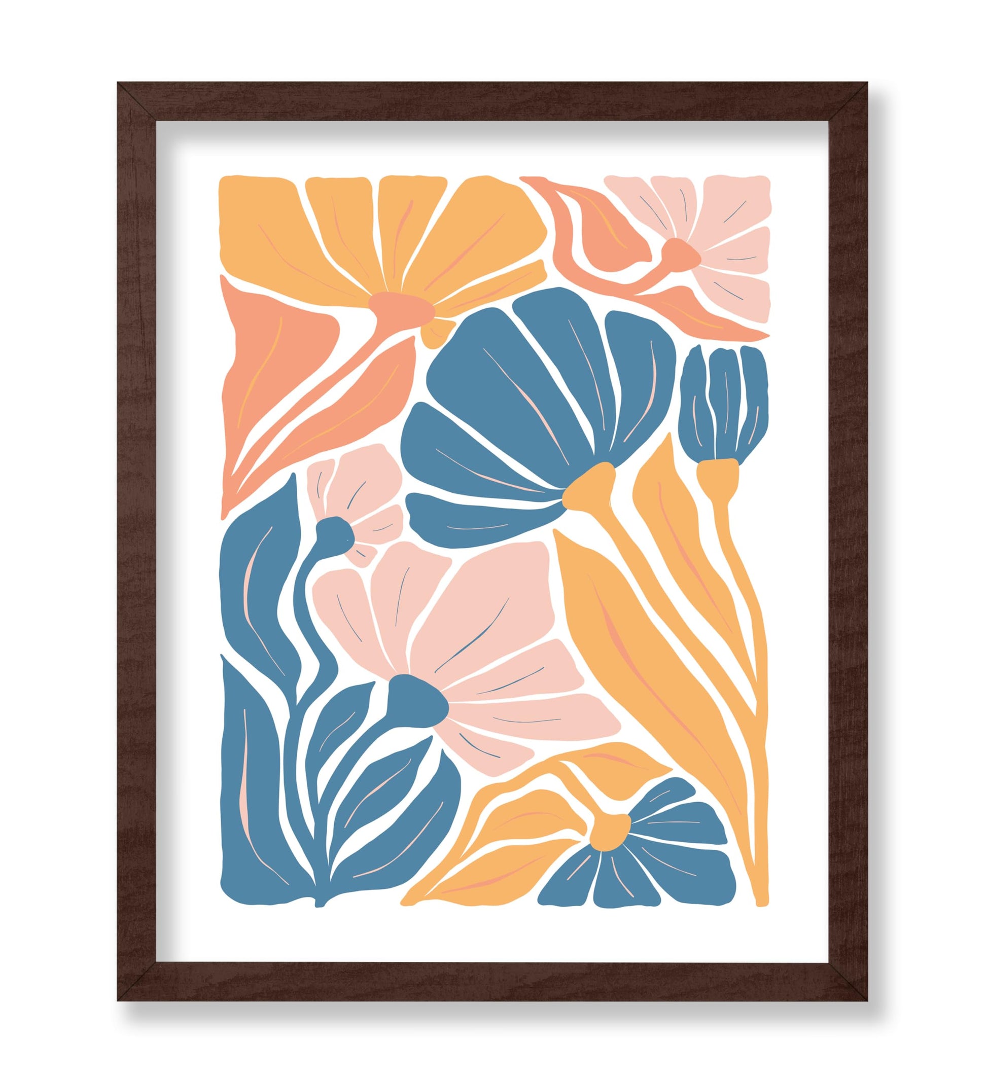 Groovy Pastel Flowers No1