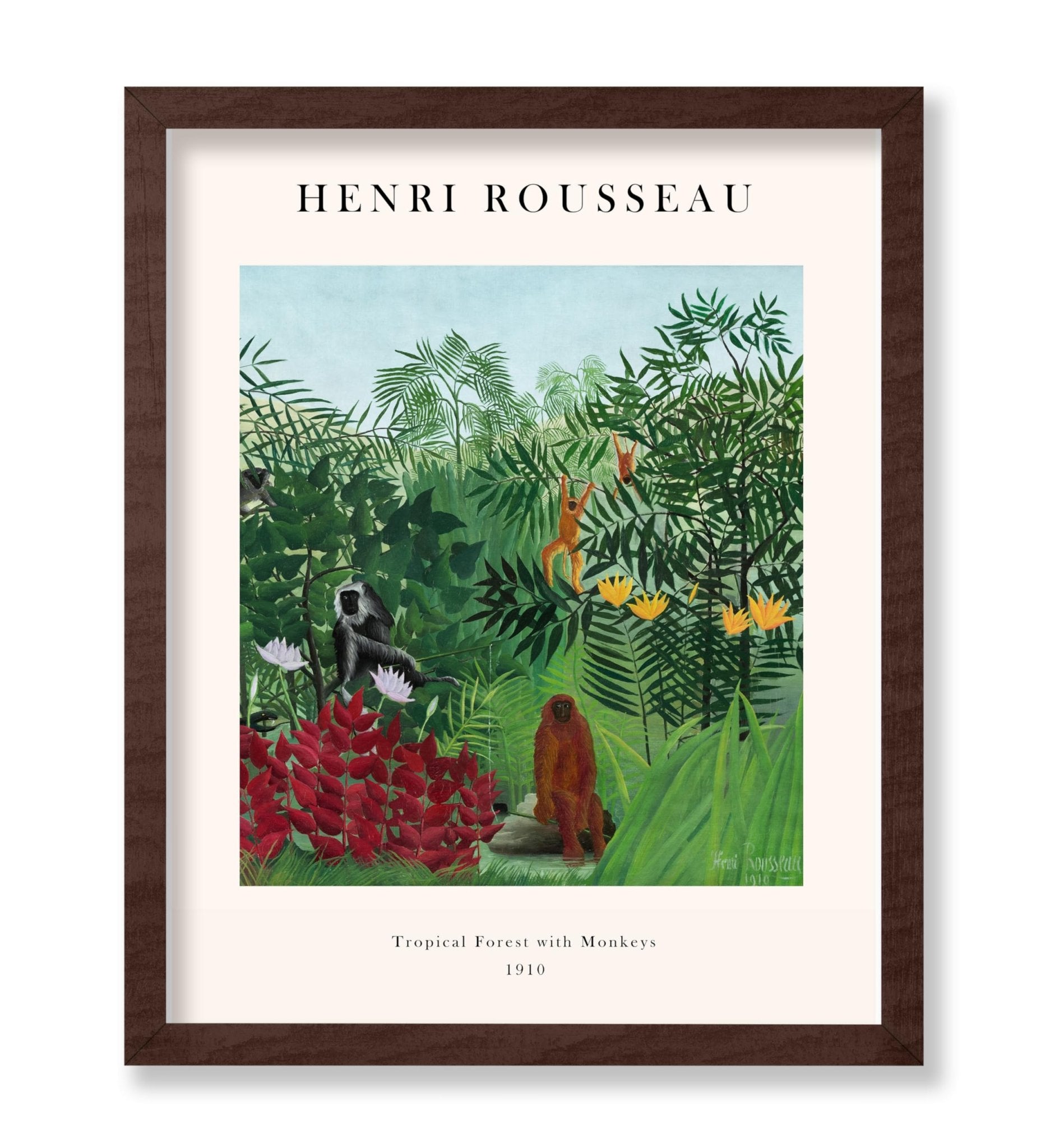 Henri Rousseau - Tropical Forest with Monkeys