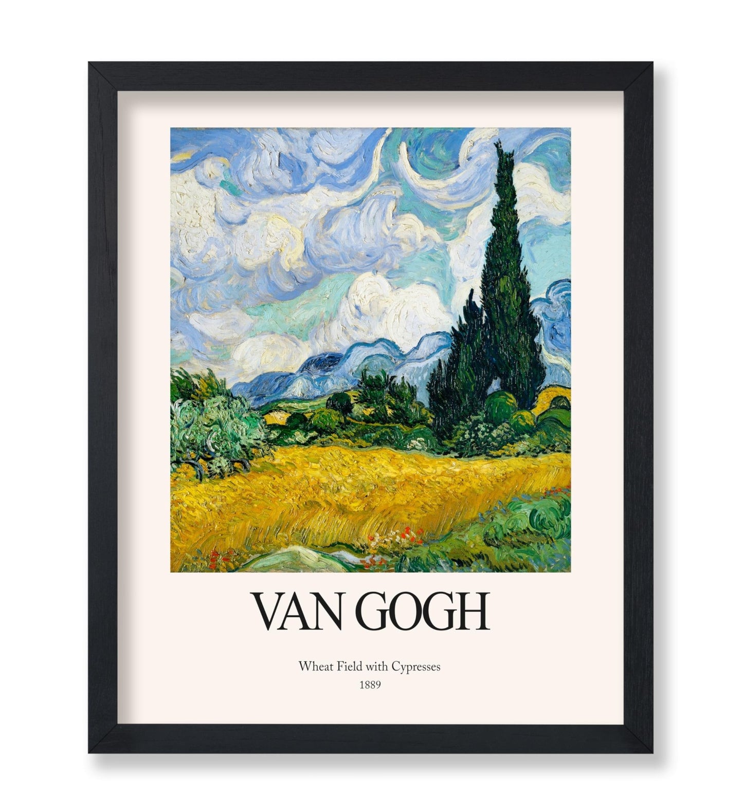 Van Gogh - Wheat Field with Cypresses No3