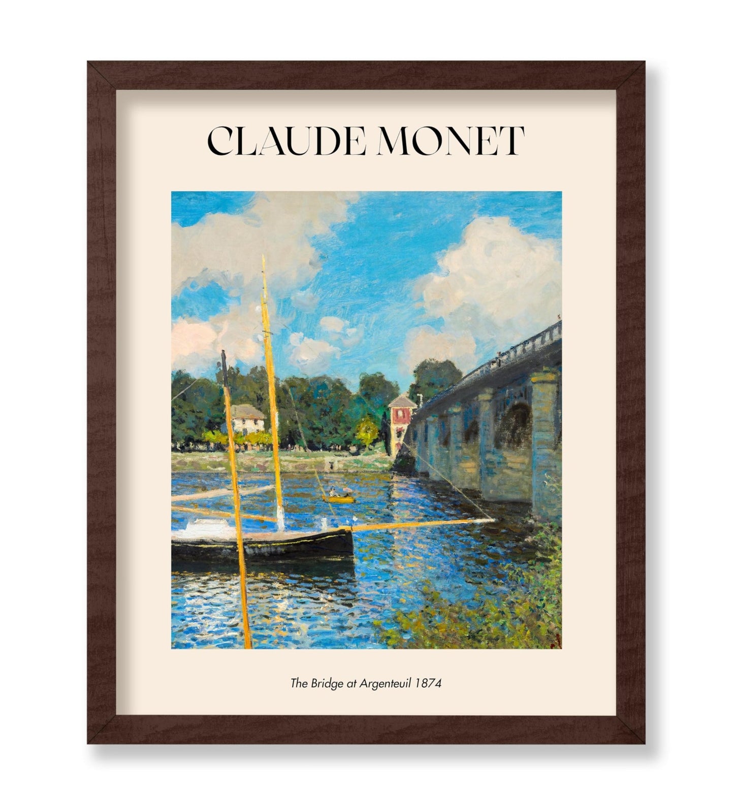 Claude Monet - The Bridge At Argenteuil