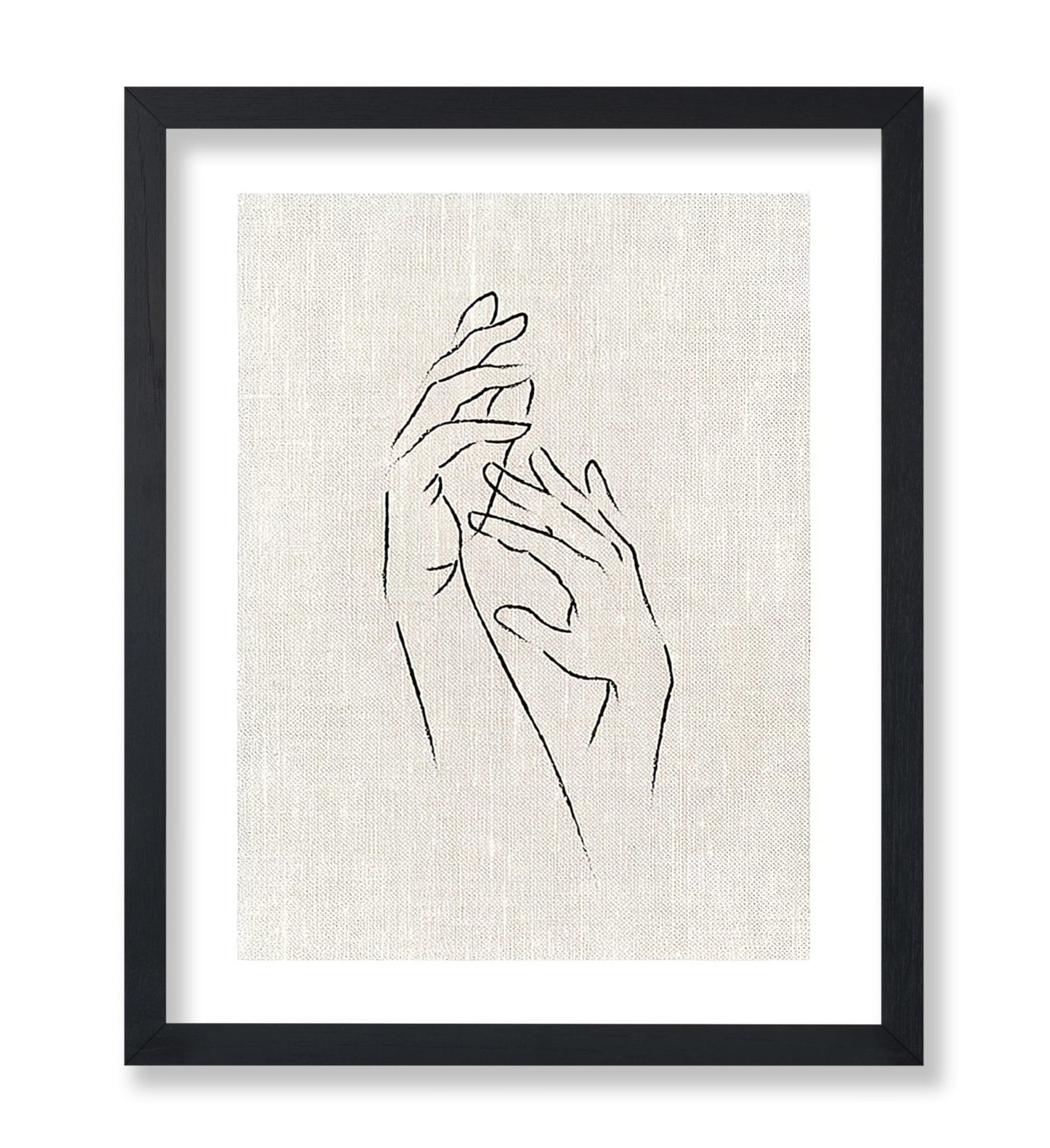 Hands Line Drawing