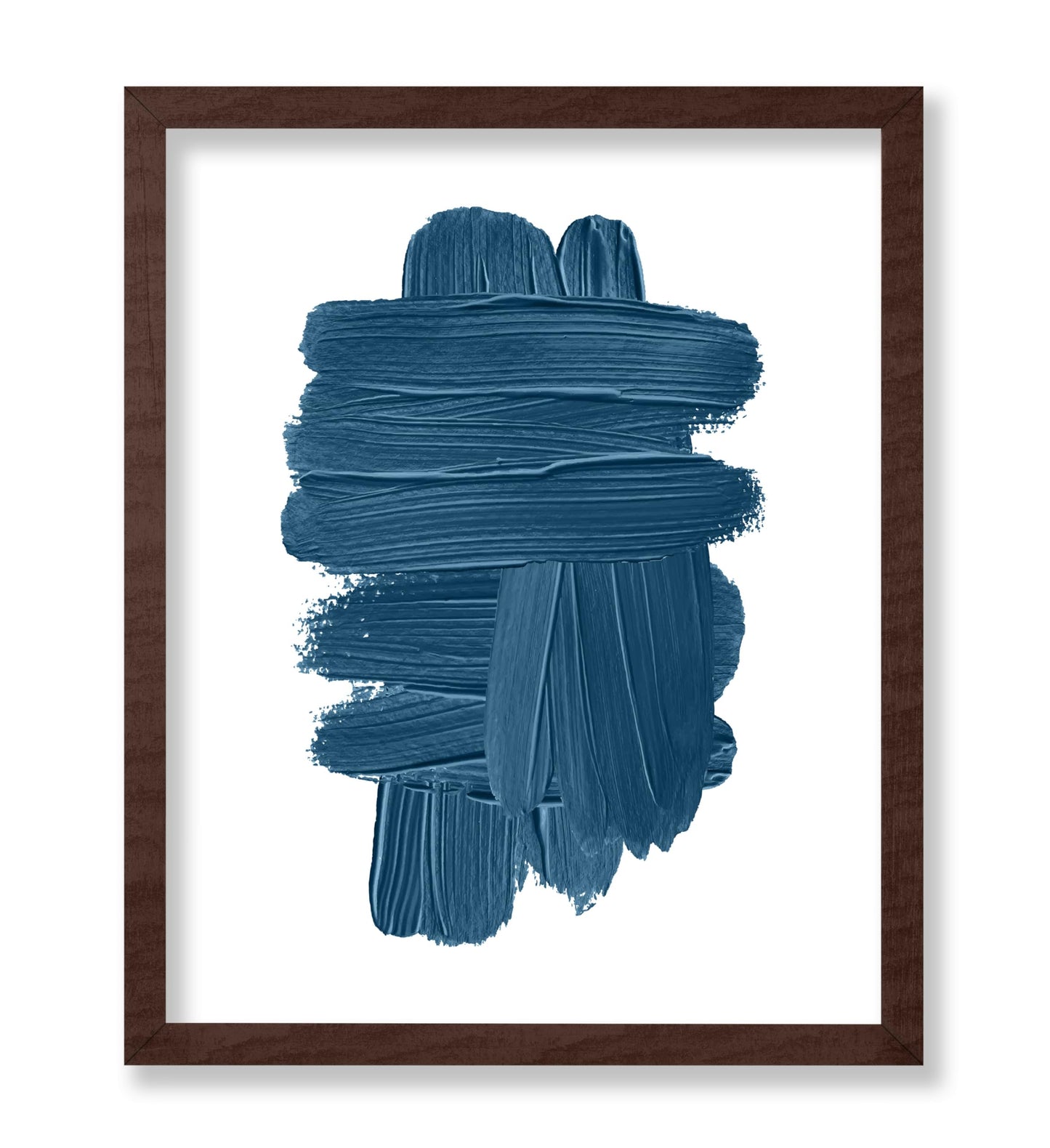 Blue Brush Strokes