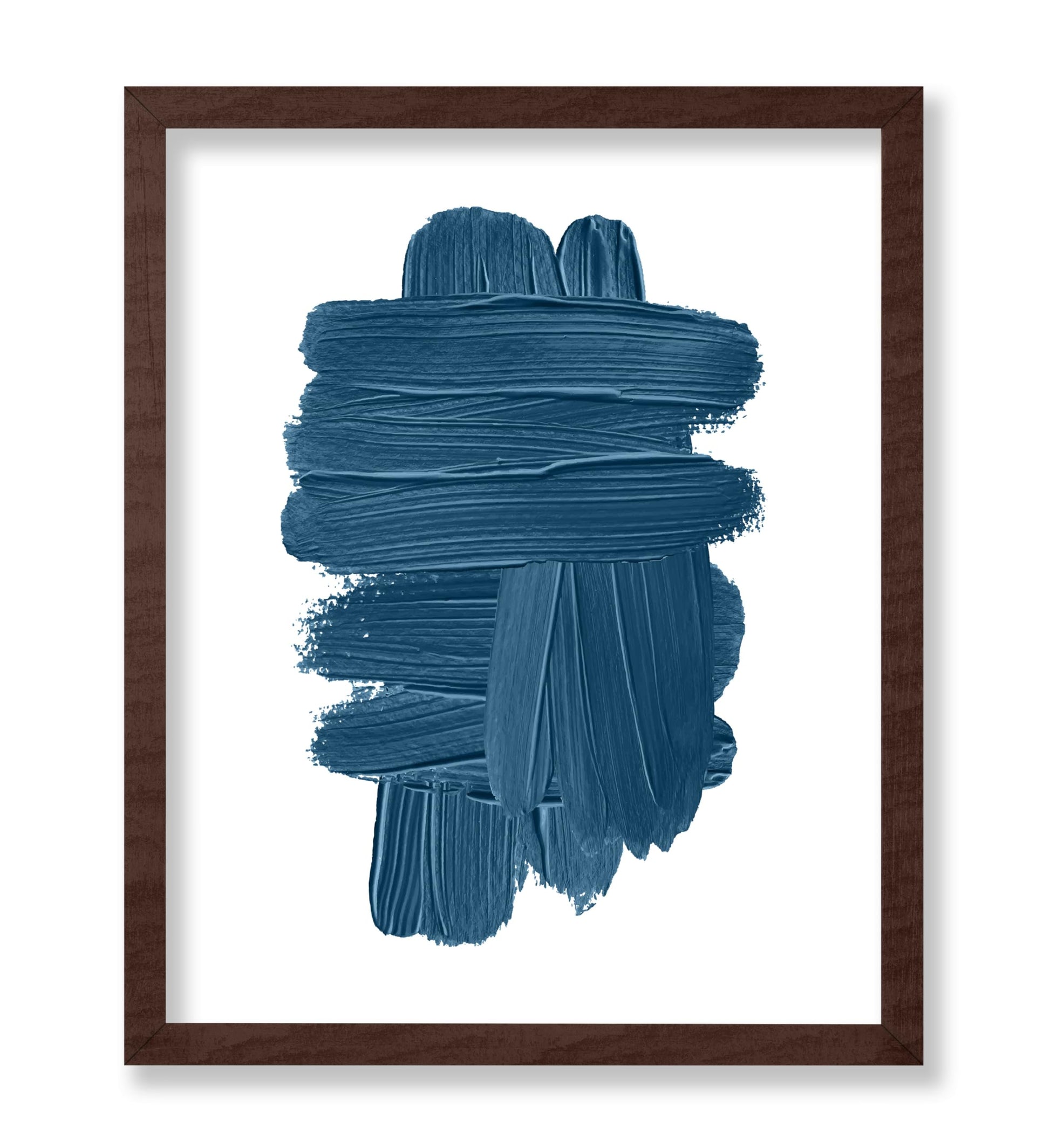 Blue Brush Strokes