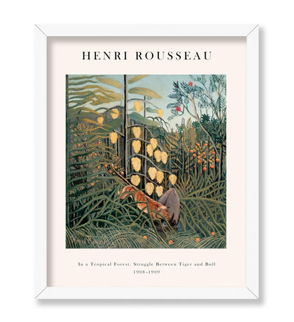 Henri Rousseau - In a Tropical Forest Struggle between Tiger and Bull