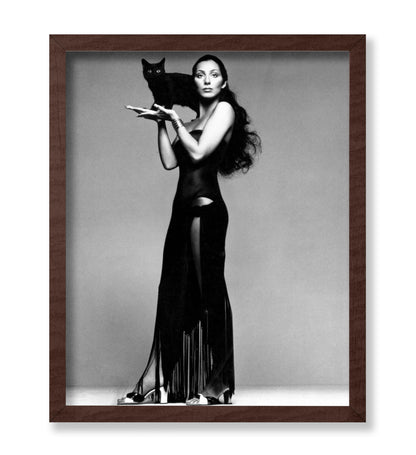 Lady & Black Cat