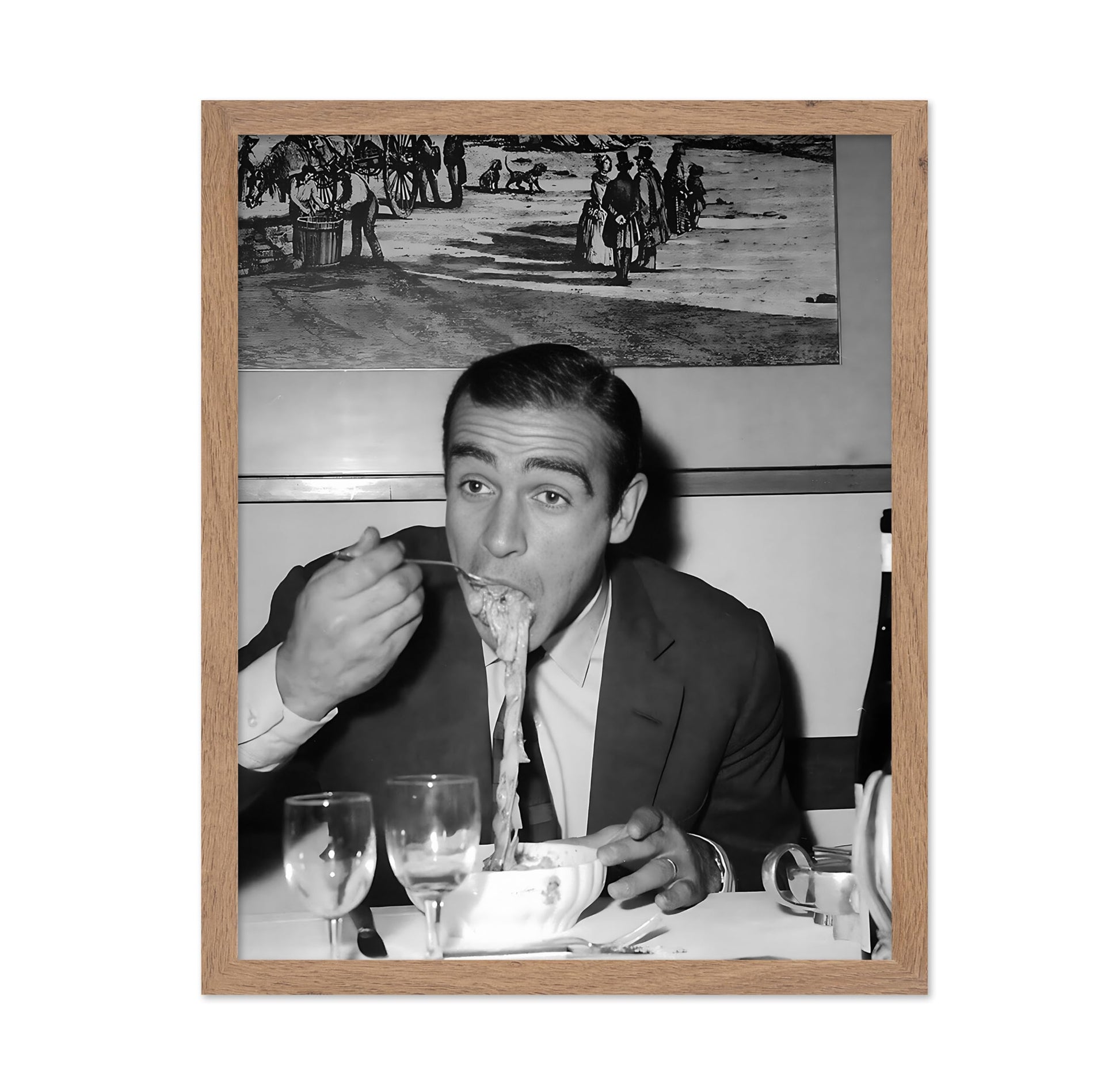 Connery Eating Pasta
