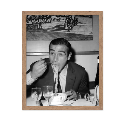 Connery Eating Pasta