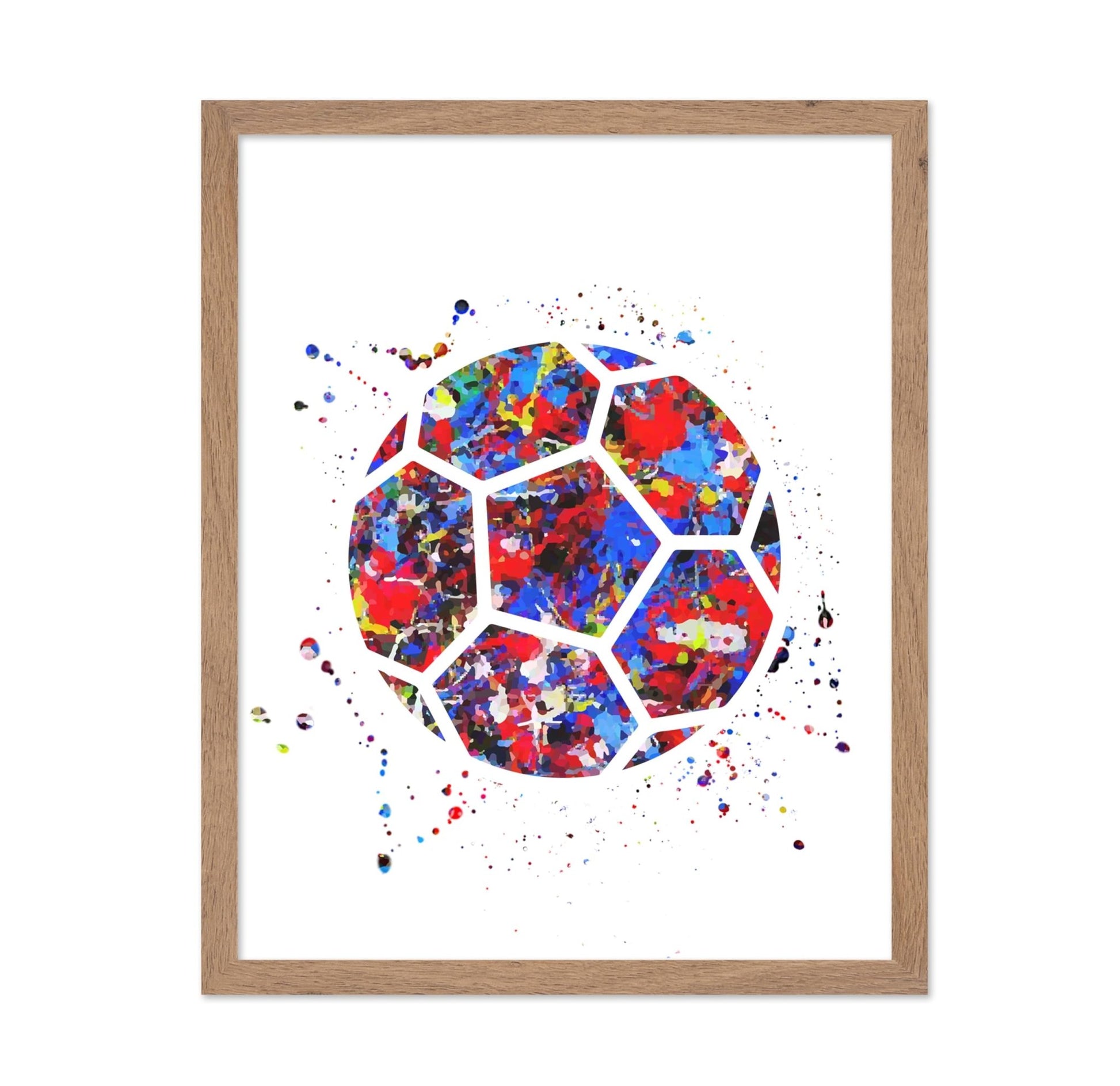 Watercolor Soccer No2