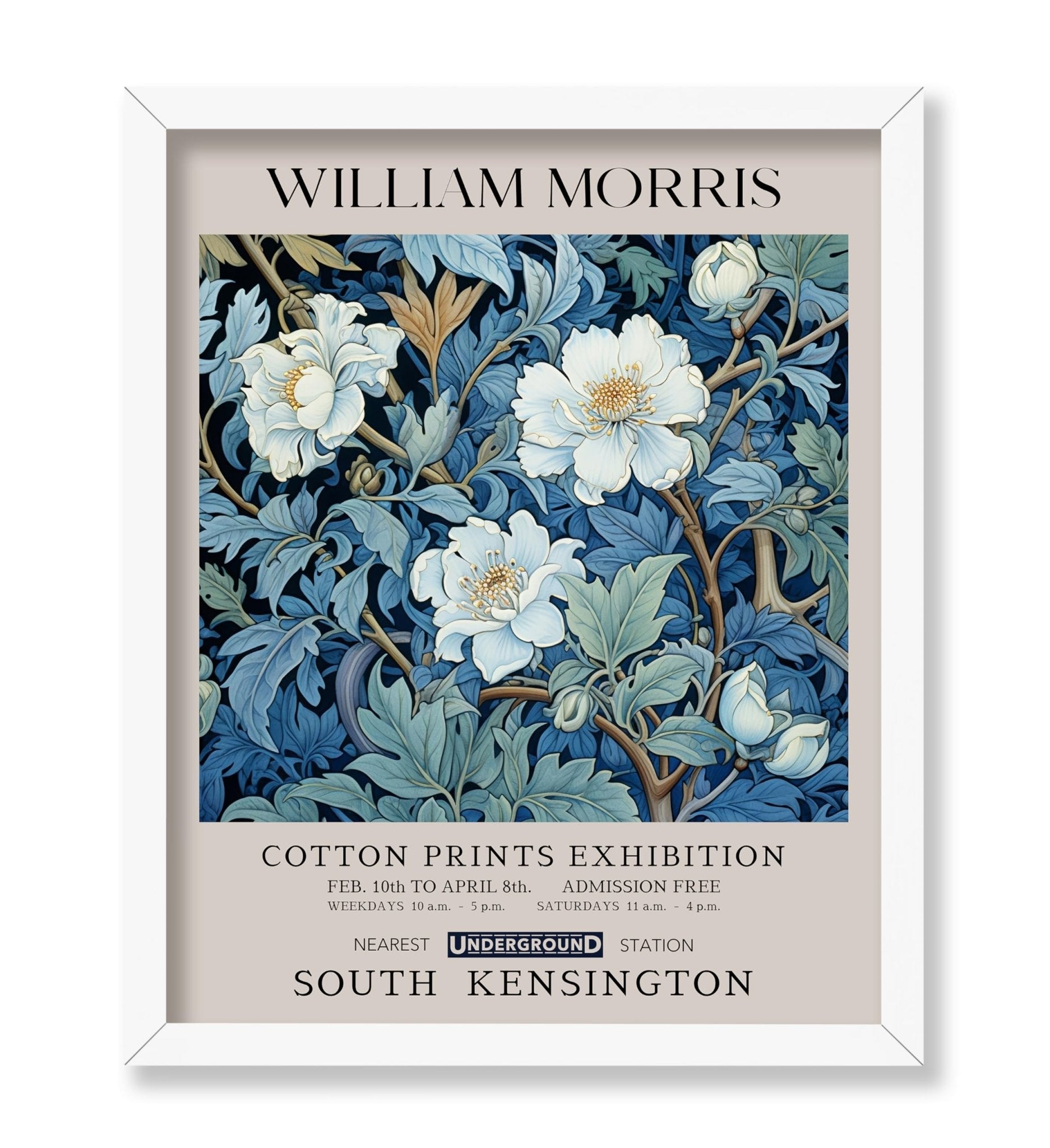 William Morris - White Flowers