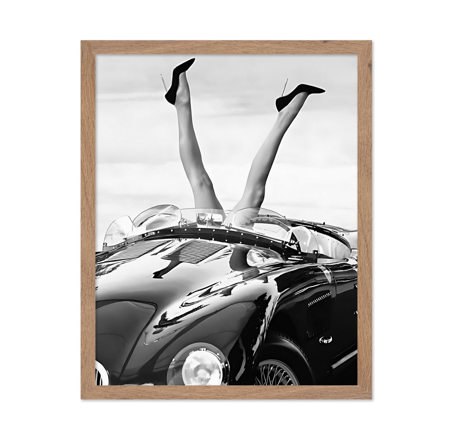 Legs Hanging Out of Car