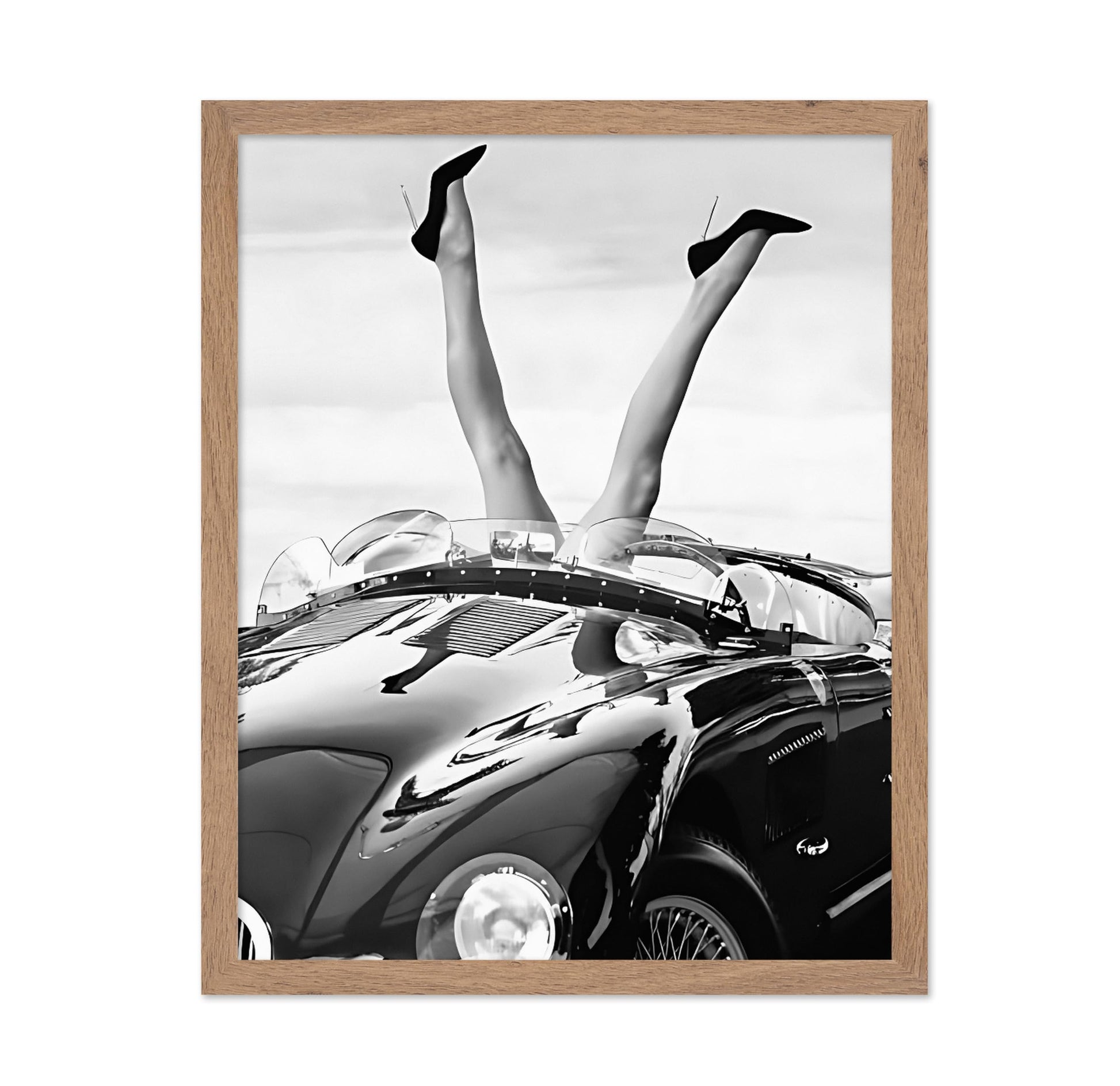 Legs Hanging Out of Car