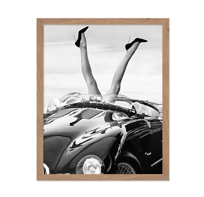 Legs Hanging Out of Car