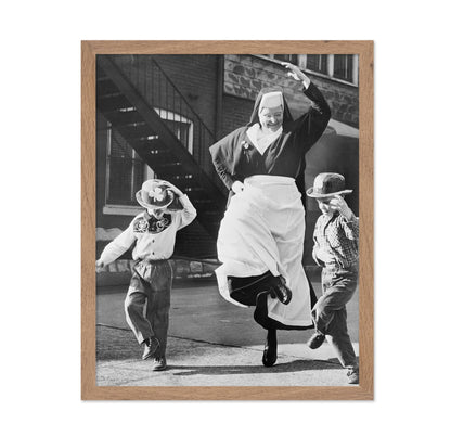 Nun Dancing With Children