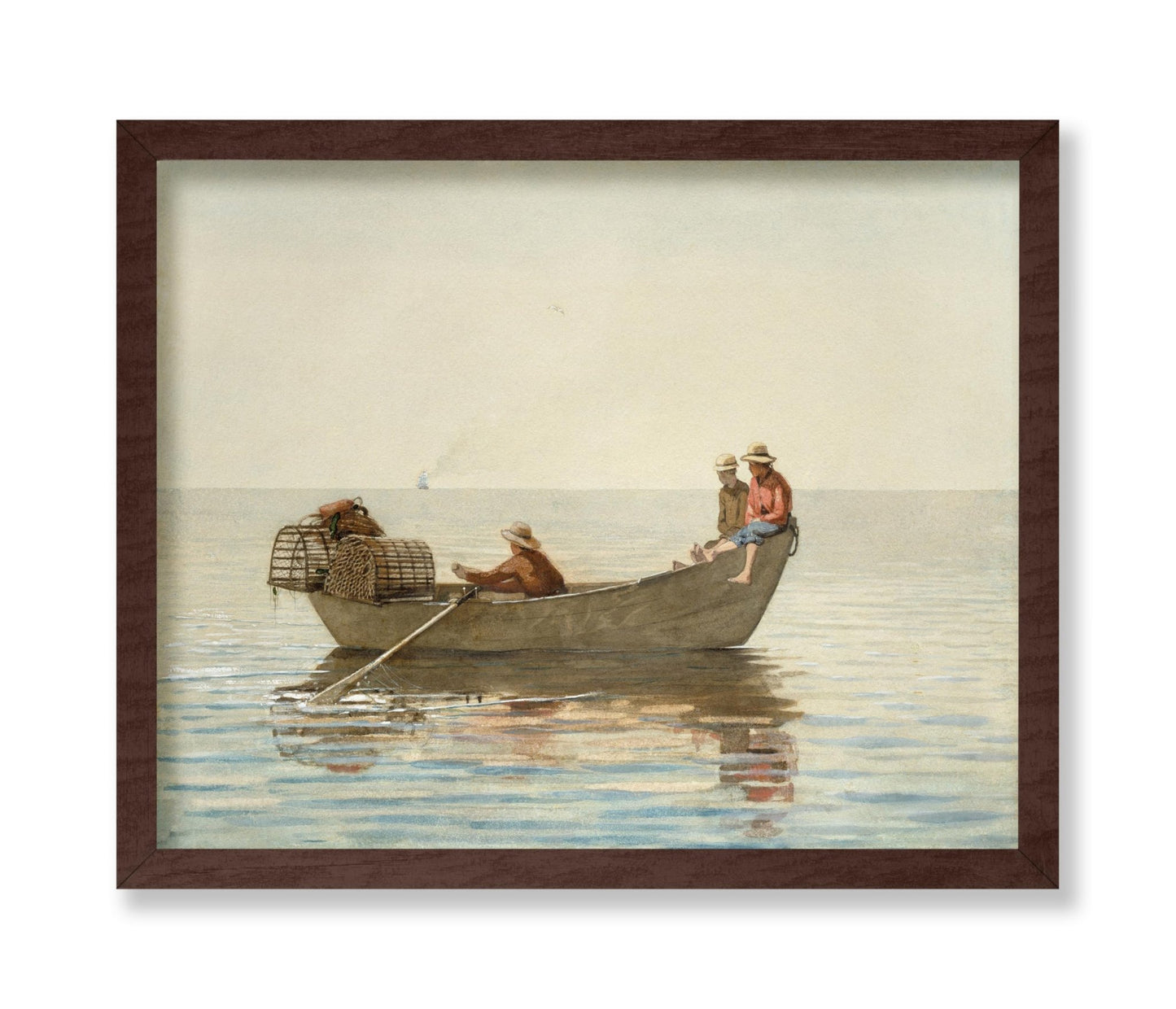 Three Boys in a Dory with Lobster Pots