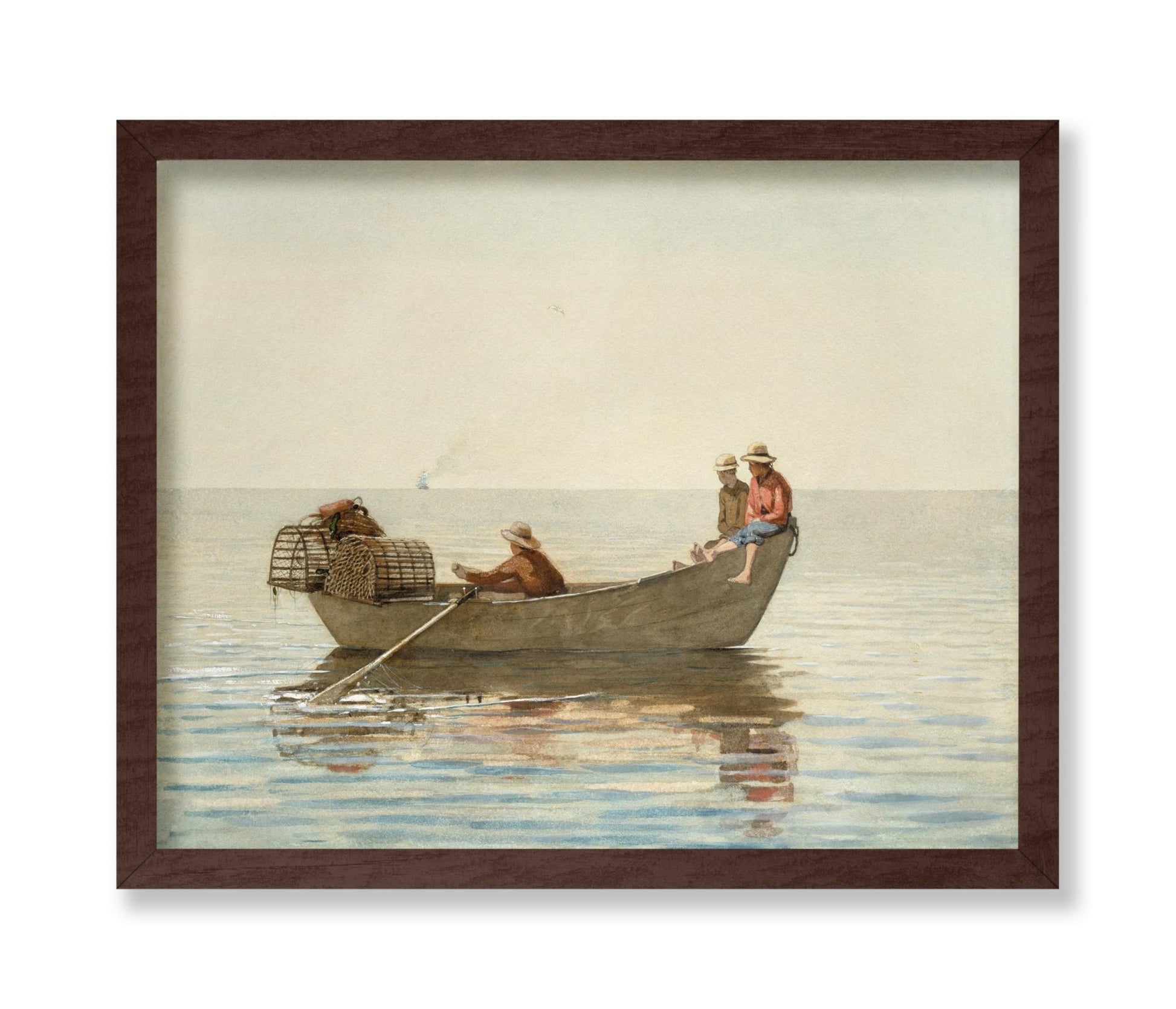 Three Boys in a Dory with Lobster Pots