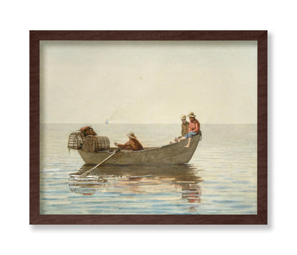 Three Boys in a Dory with Lobster Pots