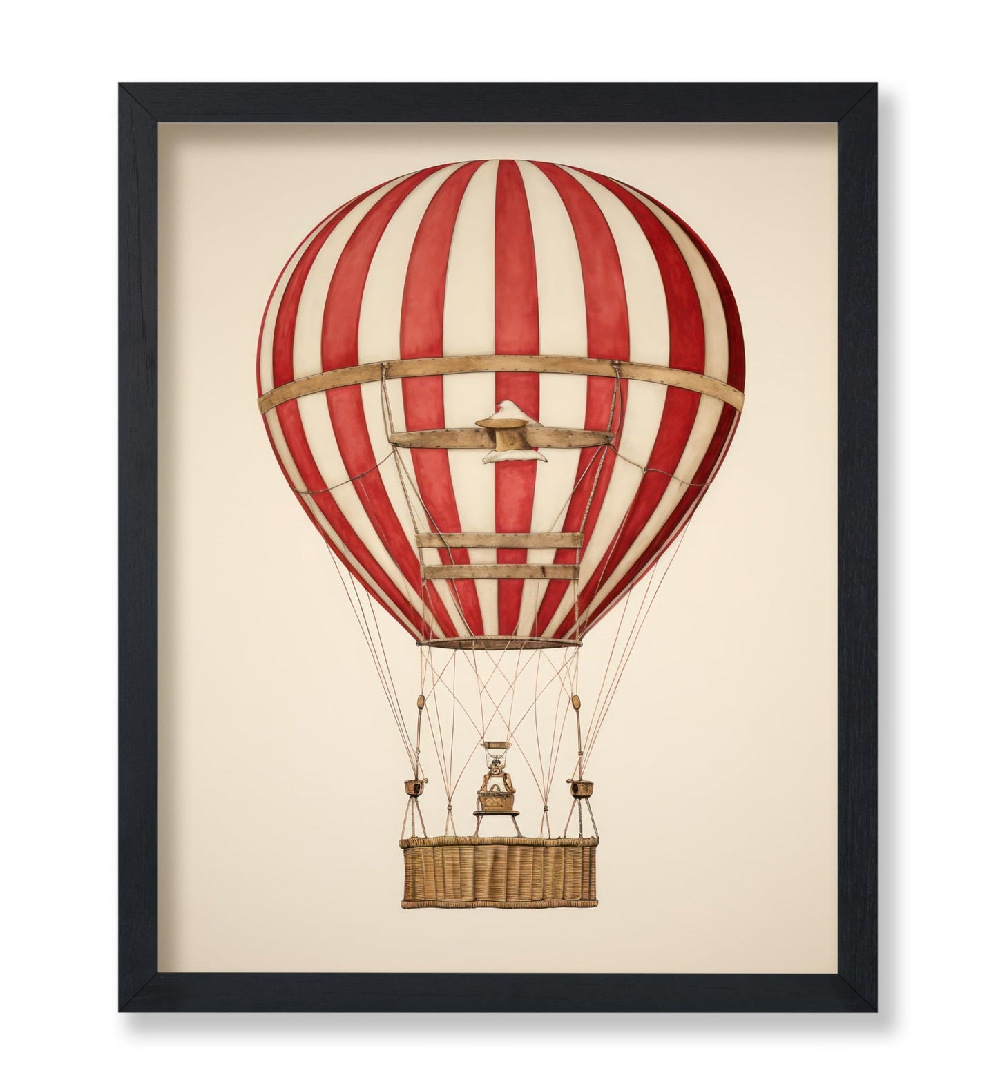 Striped Hot Air Balloon