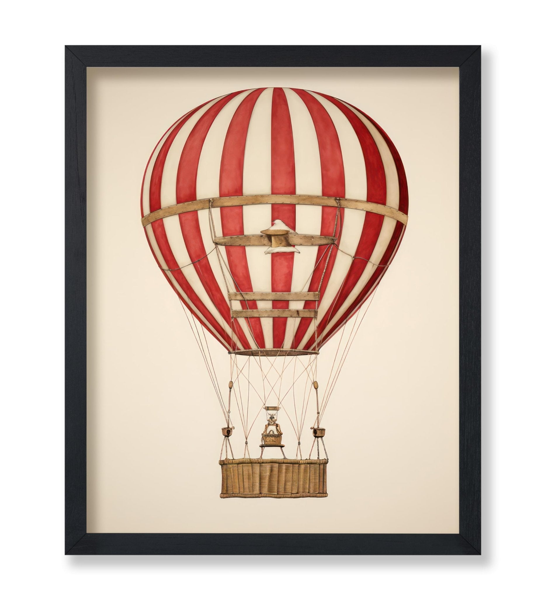 Striped Hot Air Balloon