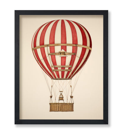 Striped Hot Air Balloon