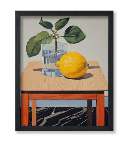 Lemon Branch in Vase
