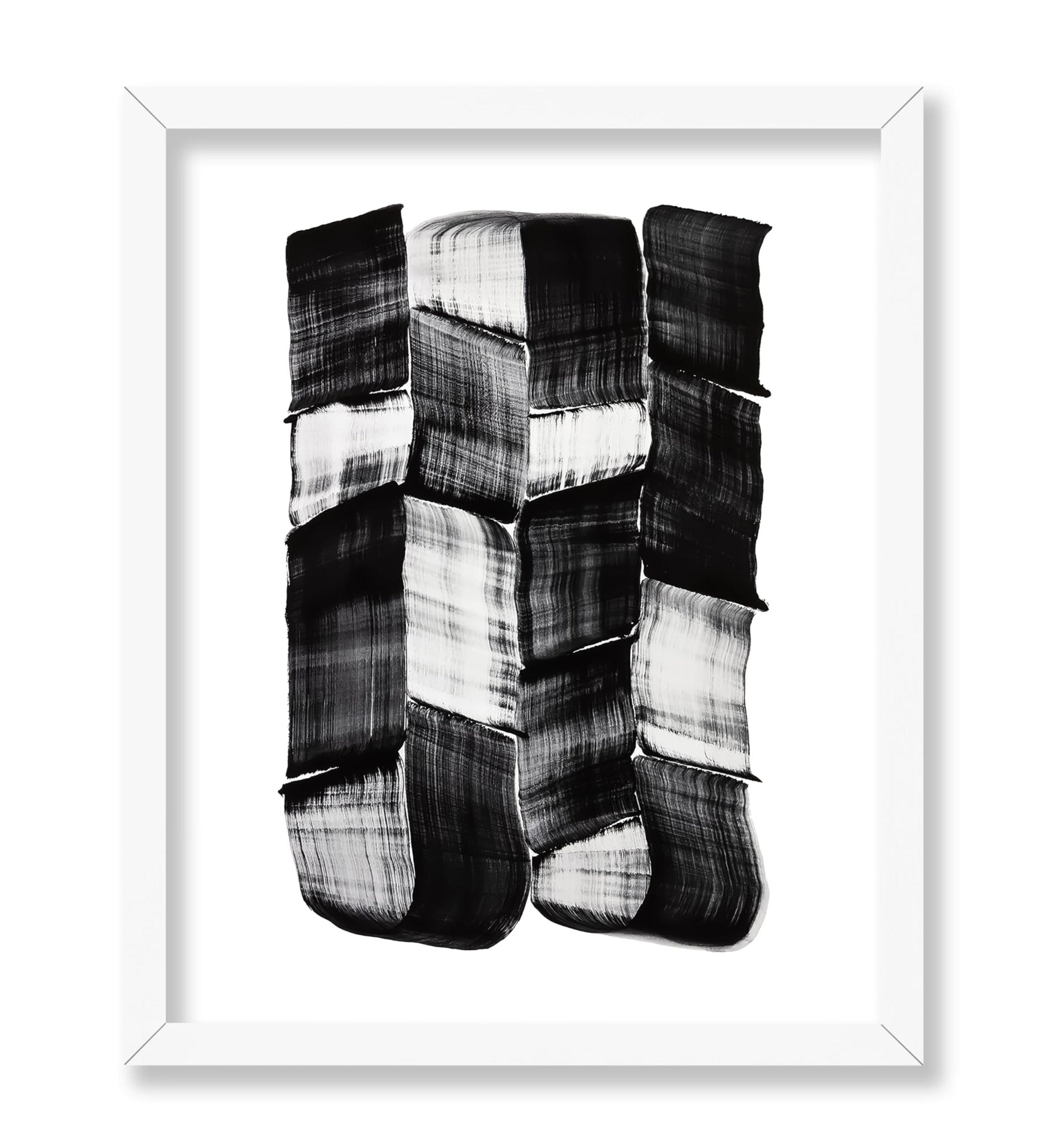 Black Ink Brushstrokes