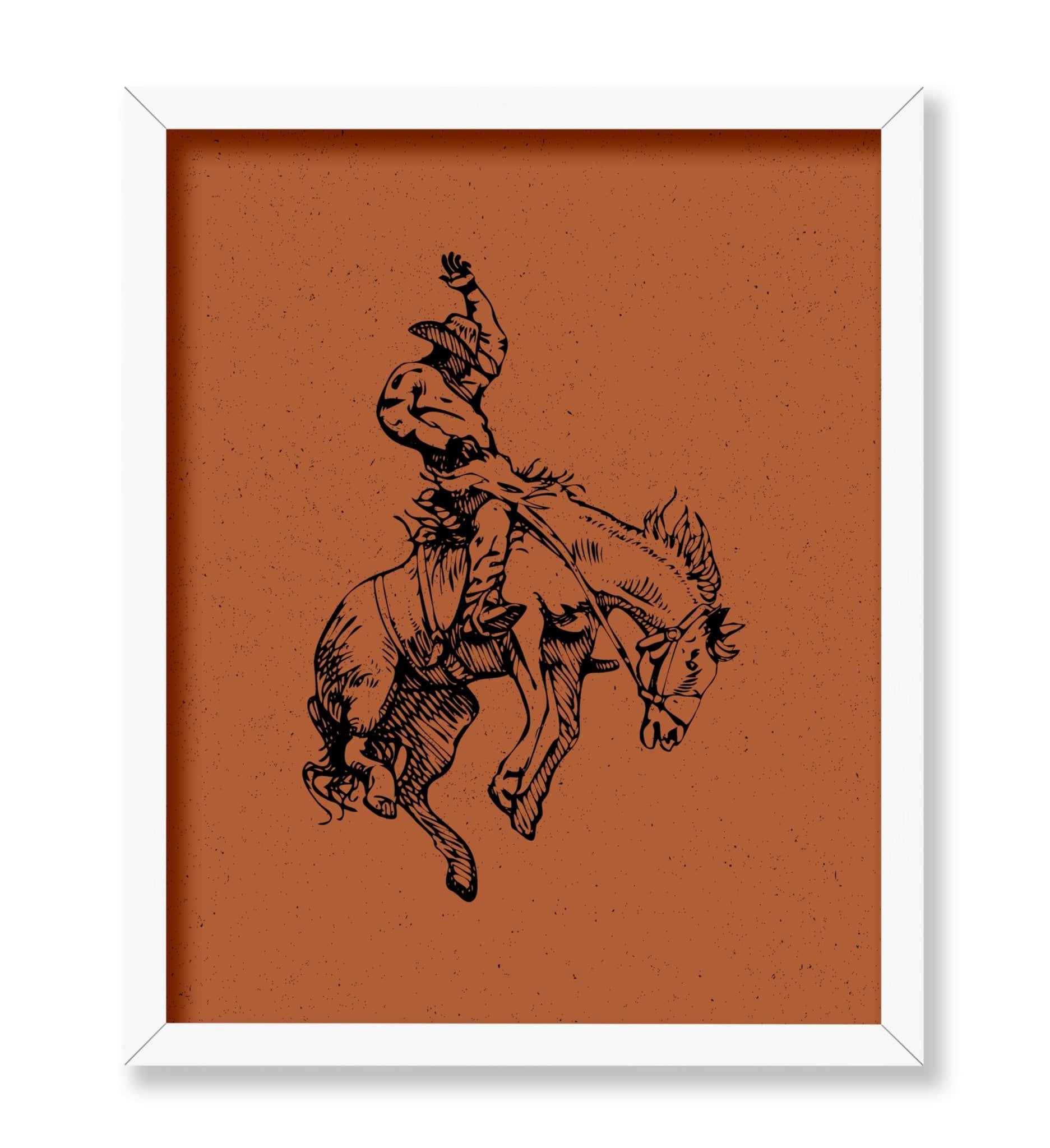 Brown Cowboy Horseback