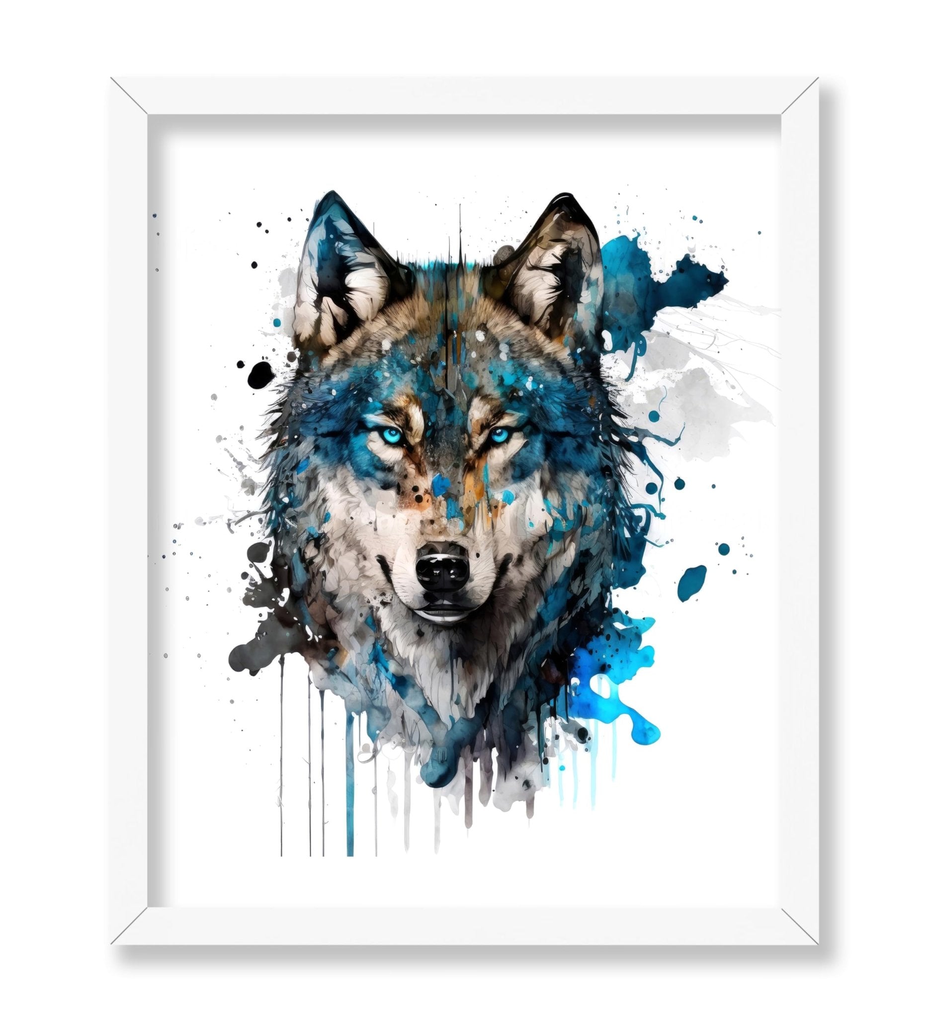Watercolor Arctic Wolf
