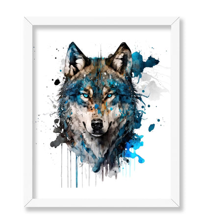 Watercolor Arctic Wolf