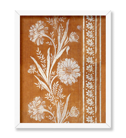 Burnt Orange Floral Pattern