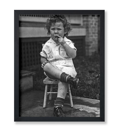 Young Boy Smoking Cigar