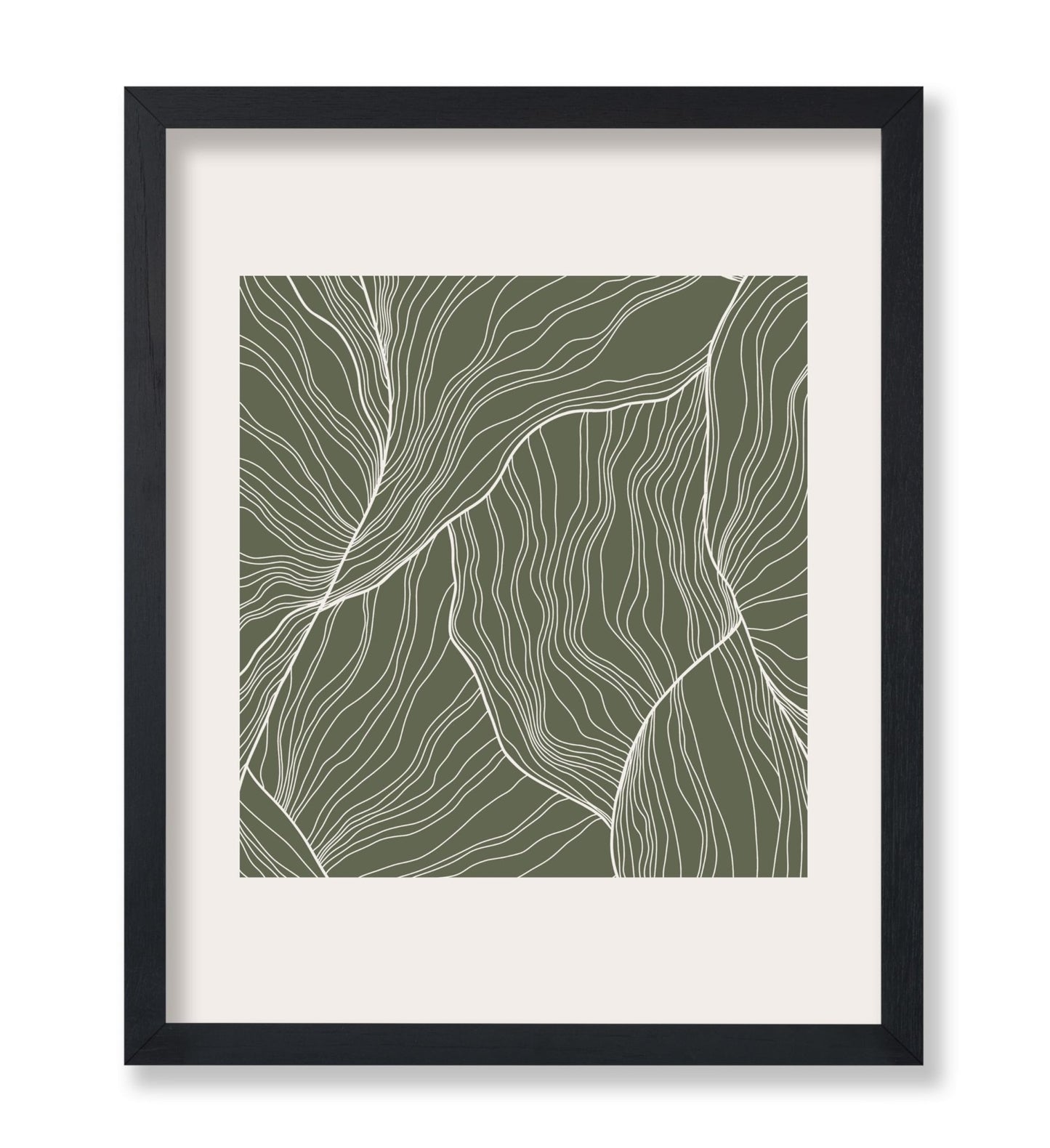 White Contour Lines