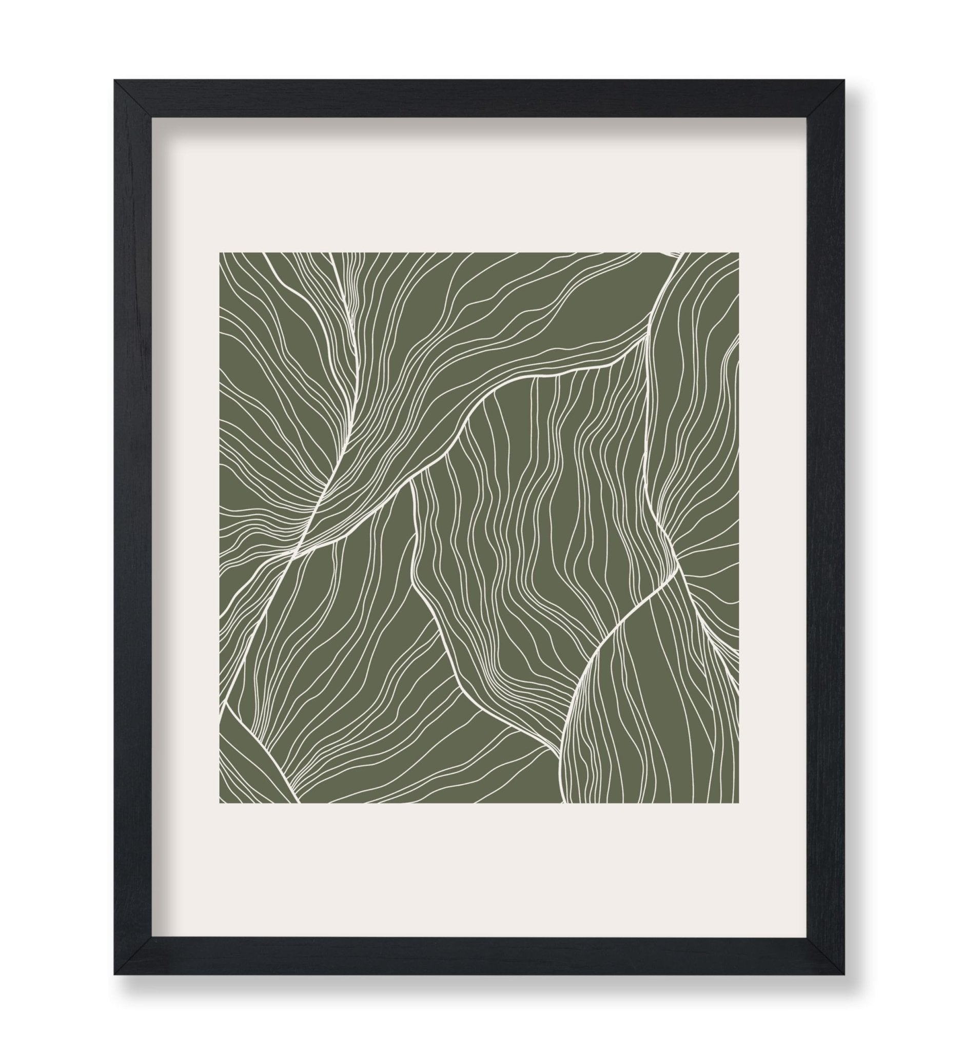 White Contour Lines