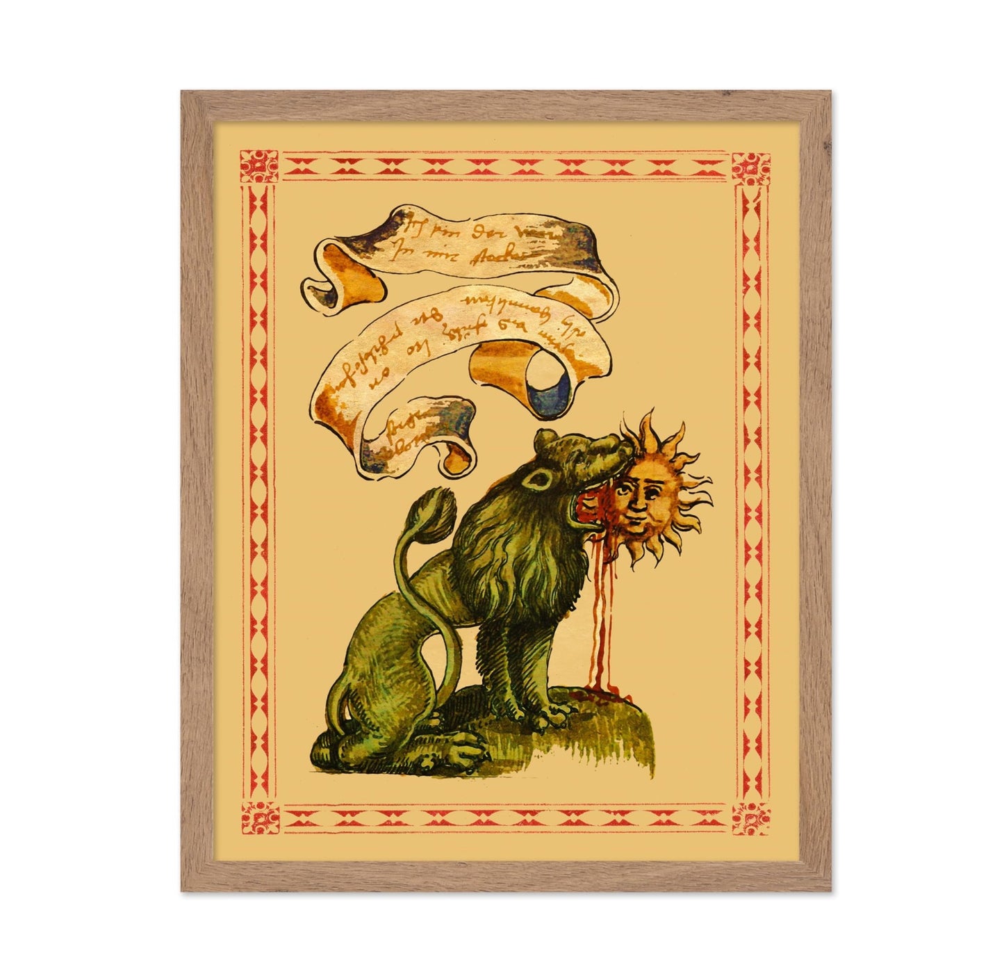 Green Lion Devouring The Sun