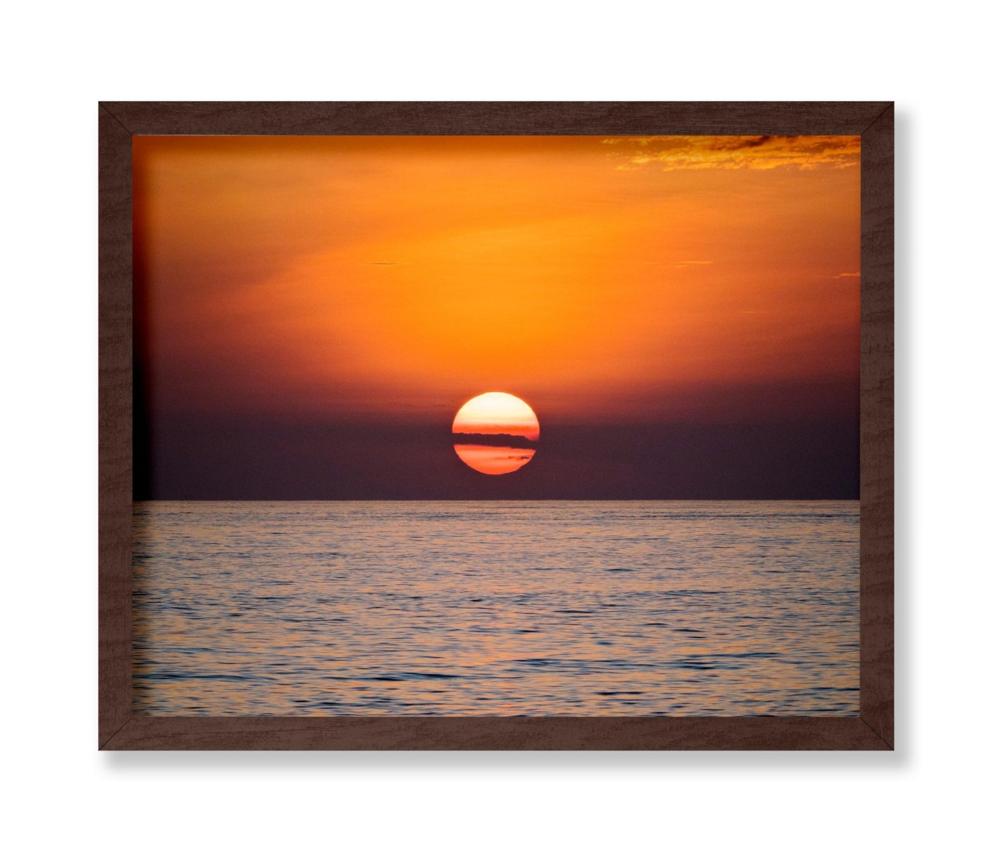 Sun Setting Over Ocean
