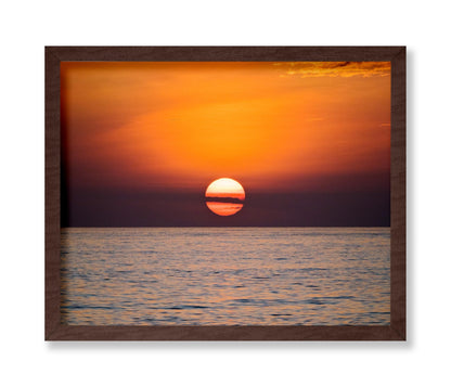 Sun Setting Over Ocean