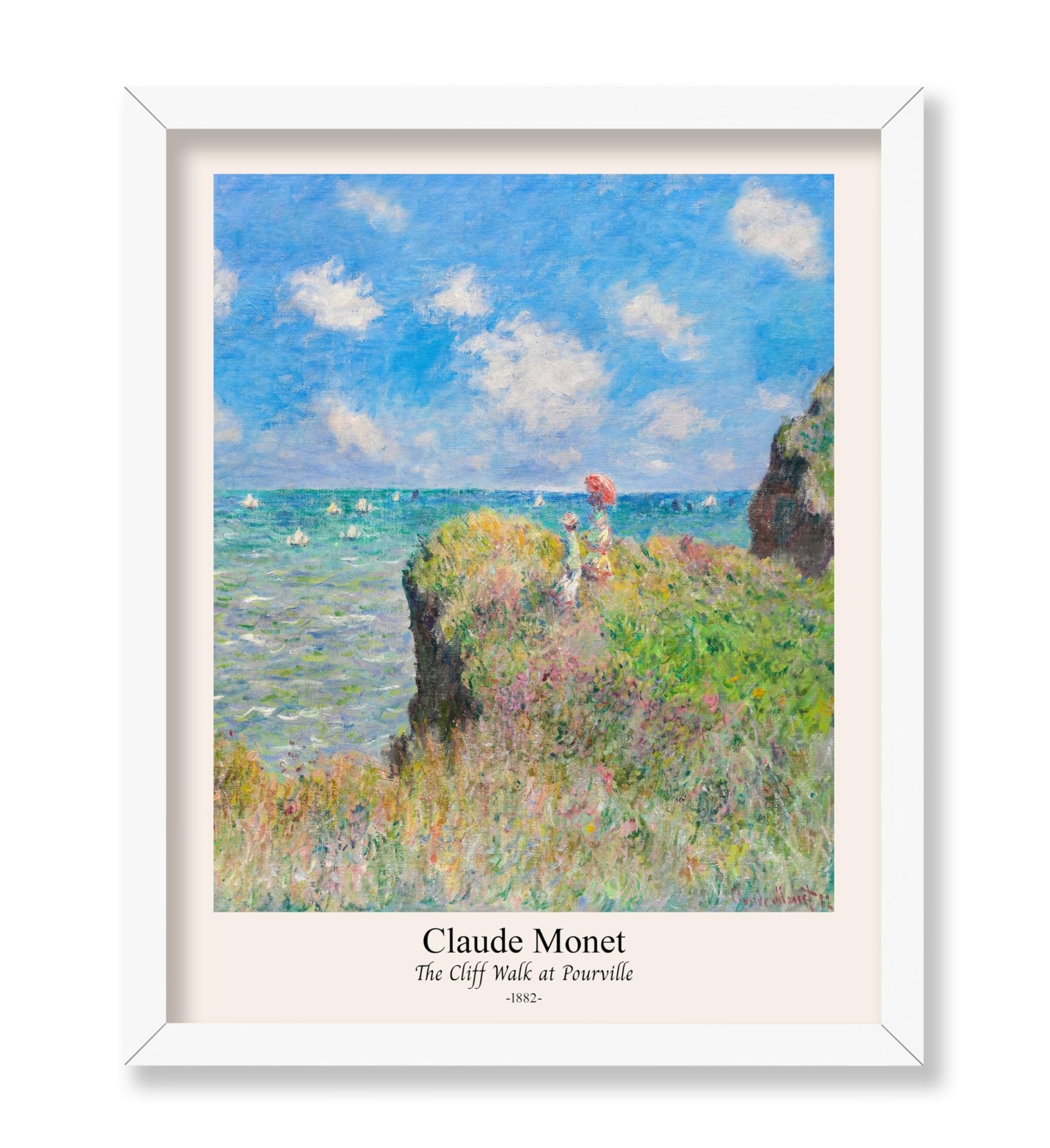 Claude Monet - Cliff Walk at Pourville