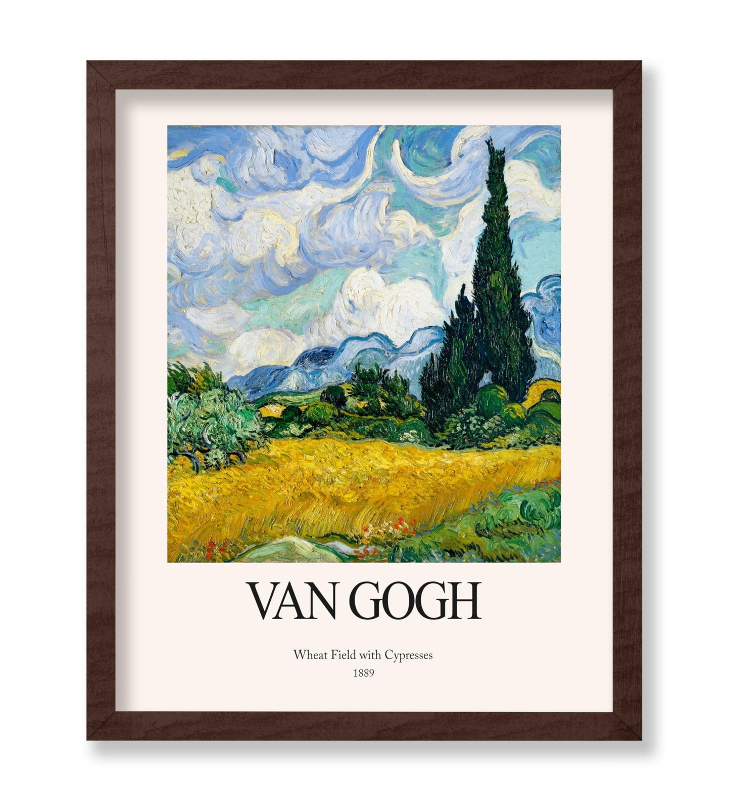 Van Gogh - Wheat Field with Cypresses No3