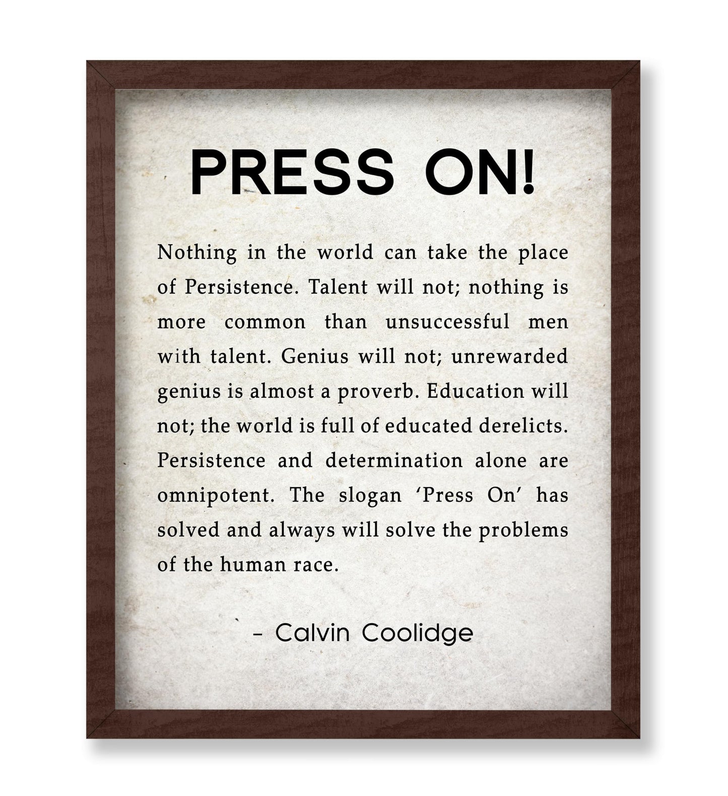 Calvin Coolidge Press on