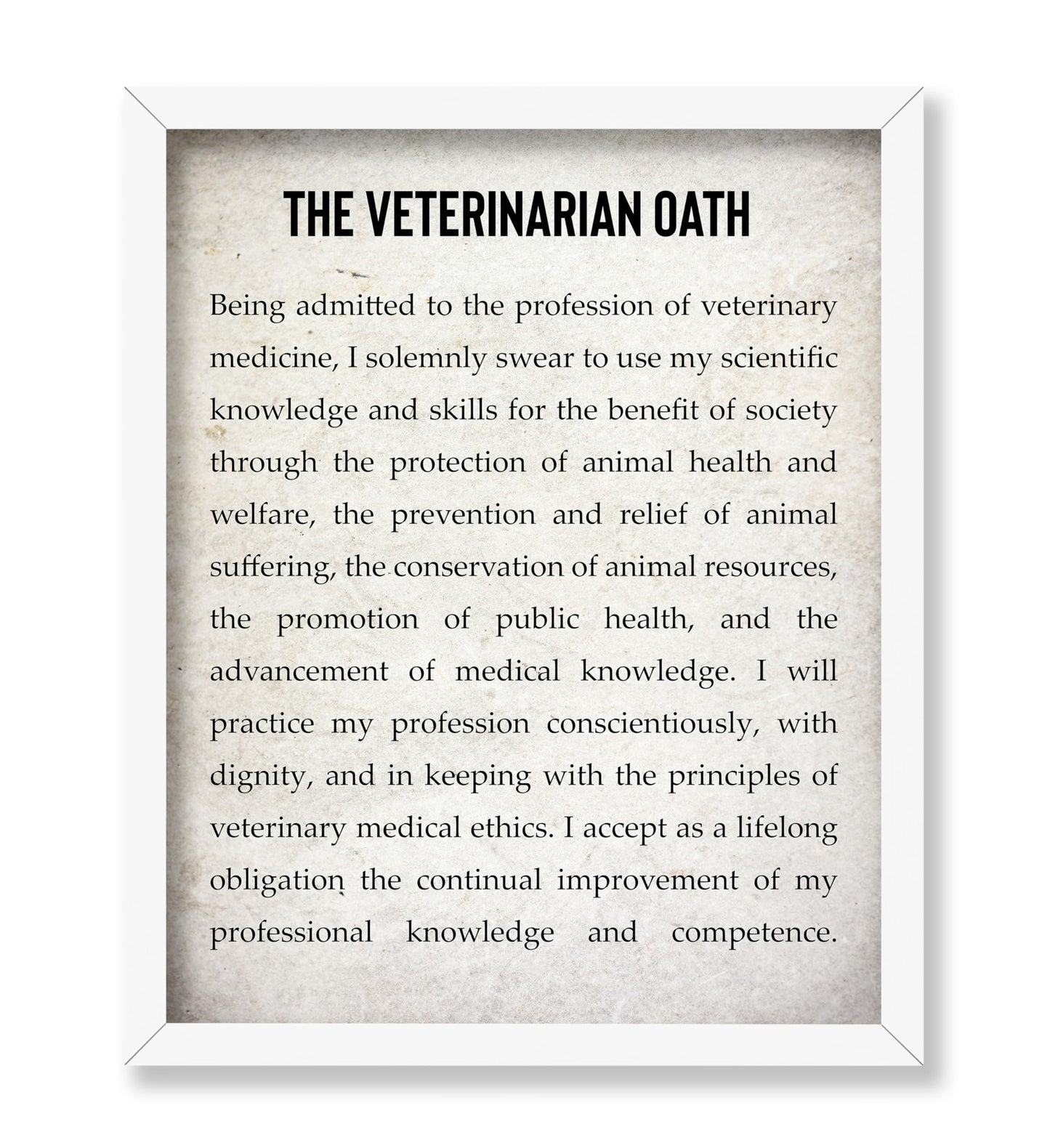 The Veterinarian Oath