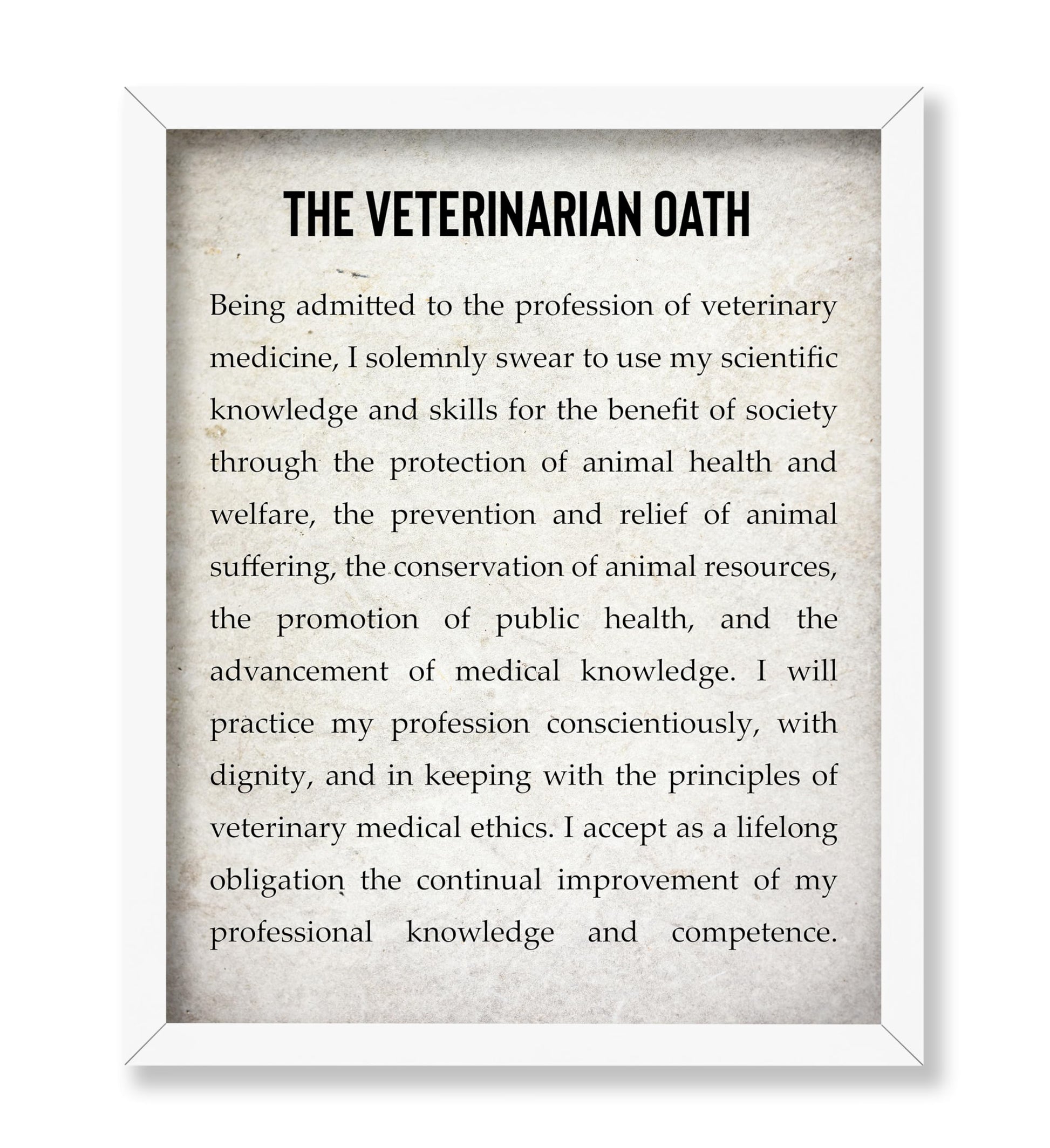 The Veterinarian Oath