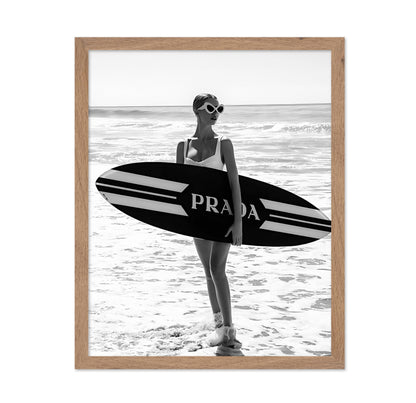 Surfer Girl in Sunglasses